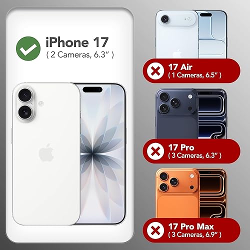 Miniatura 15 de GONEZ Funda para iPhone 14 Pro, compatible con Magsafe, con protector de pantalla + protector de lente de cámara, forro de microfibra suave