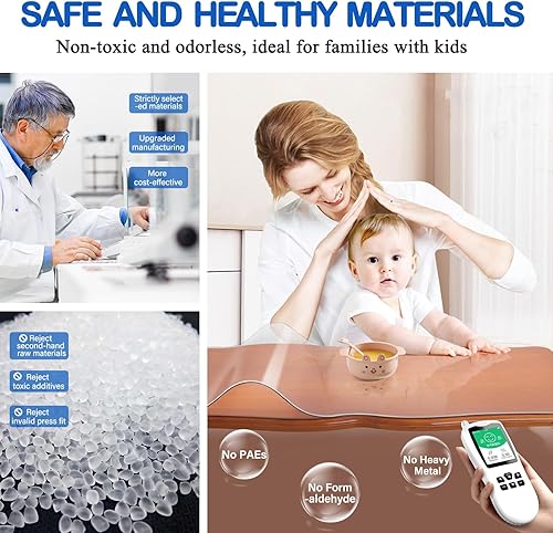 Miniatura 4 de Protector de mesa transparente mejorado de plástico para mesa, protector de escritorio de oficina, protector de PVC para mesita de noche, cubierta