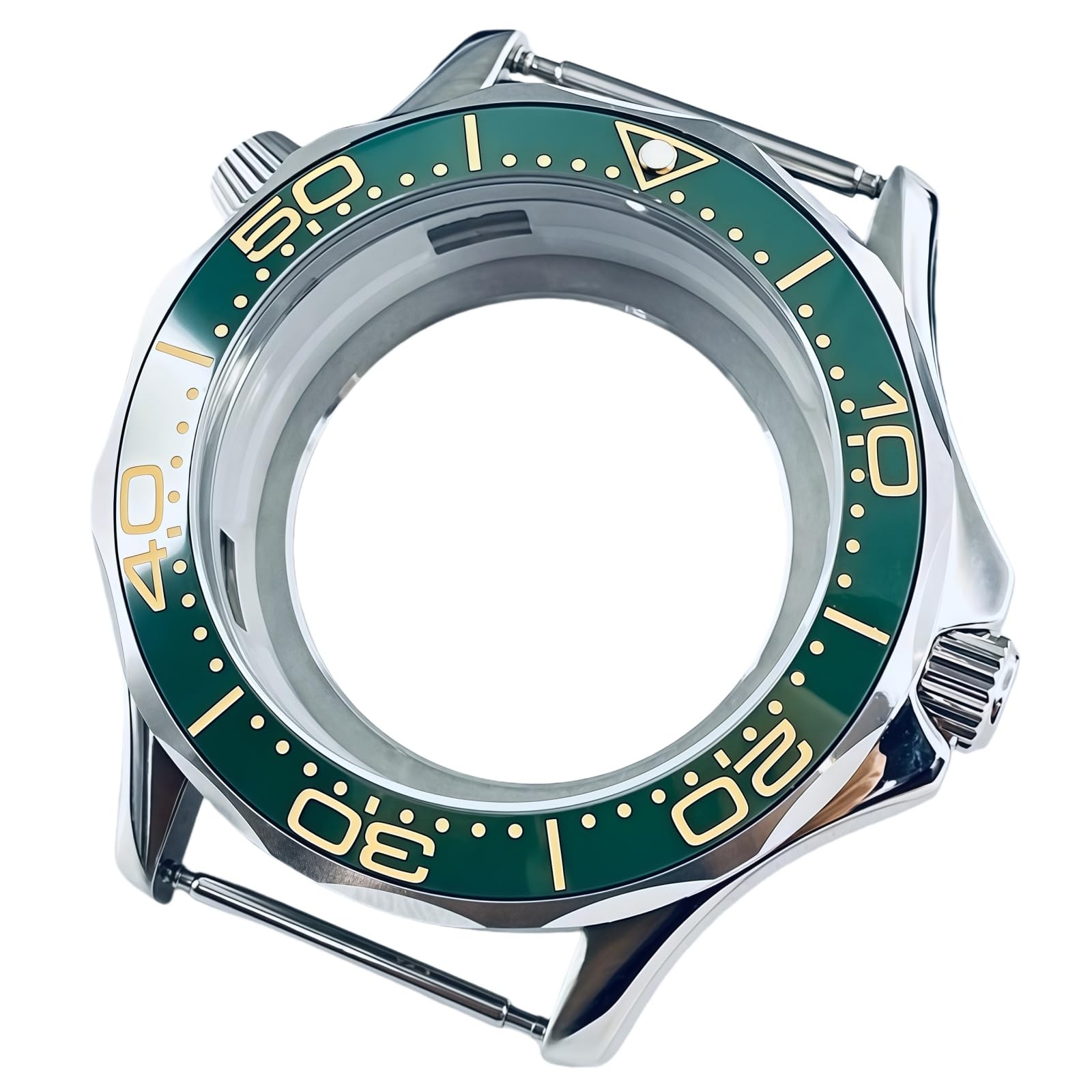 41mm Diver Gehäuse 316L Edelstahl Saphirglas Wasserdicht NH34 NH35 NH36 NH38 Mod Teile for Omega Seamaster Diver 300M