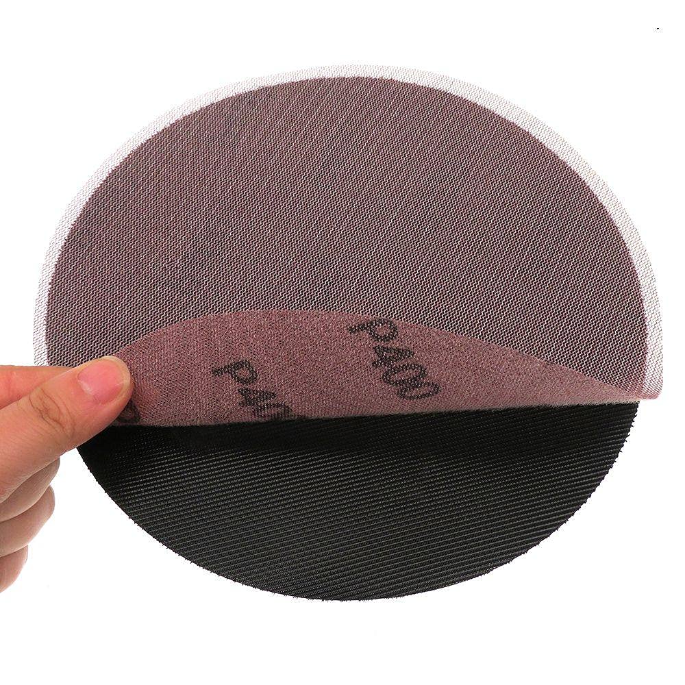 CAIDAI&YL 10 Piezas 9 Pulgadas 220 mm Discos de Agarre de Malla línea de Rejilla Libre de Polvo Discos de Lijado de Malla abrasiva Papel de Lija Gancho y Bucle Lijado en seco, Grano 120, China