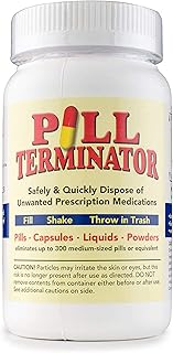 Best Safe Rx Pharmaceutical Med Destroyer & Disposal Container - Dispose Old RX Medication Drugs, Pill & Liquid Buster (1 Pack) Container