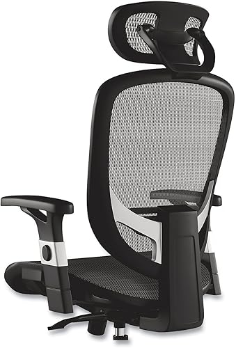 Miniatura 4 de Alera Minerva Silla giratoria ergonómica de escritorio para computadora, silla de trabajo de malla para oficina, asiento ajustable, brazos,