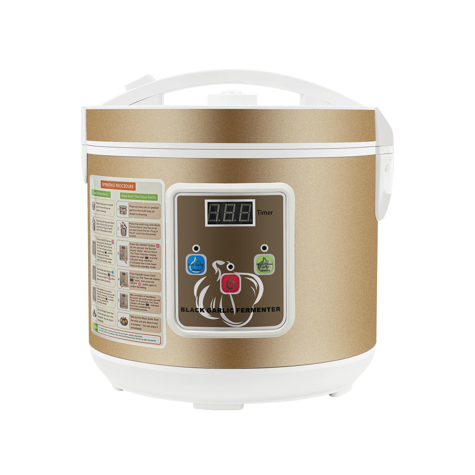 Intelligente Schwarzer Knoblauch Fermentationsmaschine dreistufiges Knoblauchgestell effiziente Wärmeableitung hitzebeständig rostfrei vollautomatischer Garlics Maker für den Haushalt