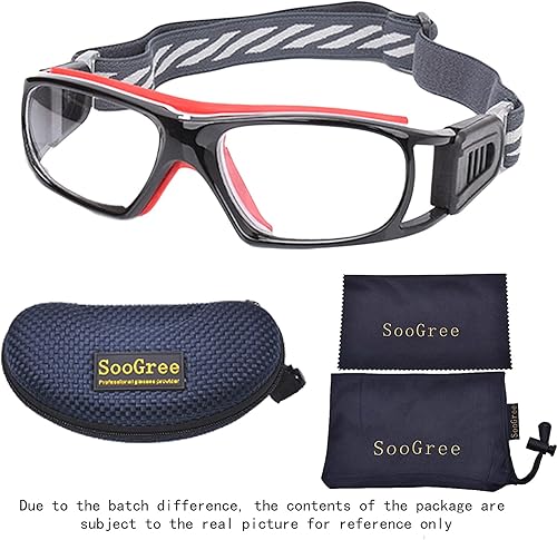 Miniatura 6 de SooGree Gafas deportivas para hombres y mujeres, para baloncesto, fútbol, deportes, antiempañamiento, golpes y colisión