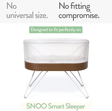 Joey + Joan Waterproof Bassinet Mattress Pad Cover Compatible with SNOO Smart Bassinet 2 Pack Quilted Mattress Protector 15 x 31