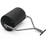 YITAMOTOR 24''x18 Poly Lawn Roller with Threaded Plug, Combination Push and Tow Roller for Lawn and Garden Tractors, 270 lbs Capacity