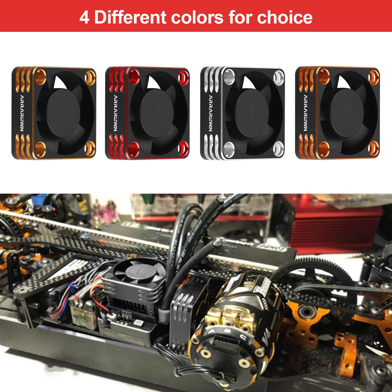Amazon.co.jp: 2パック 540 550 モーター冷却ファンヒートシンク 7.4V