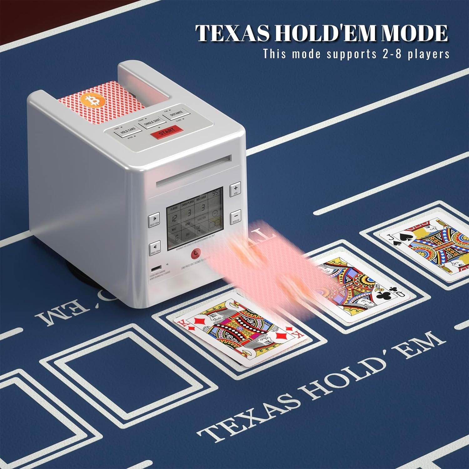 4Deck Automatic Card Shuffler, Playing Card Shuffler Electric For Poker Uno Home Card Game Texas Hold Em Blackjack C