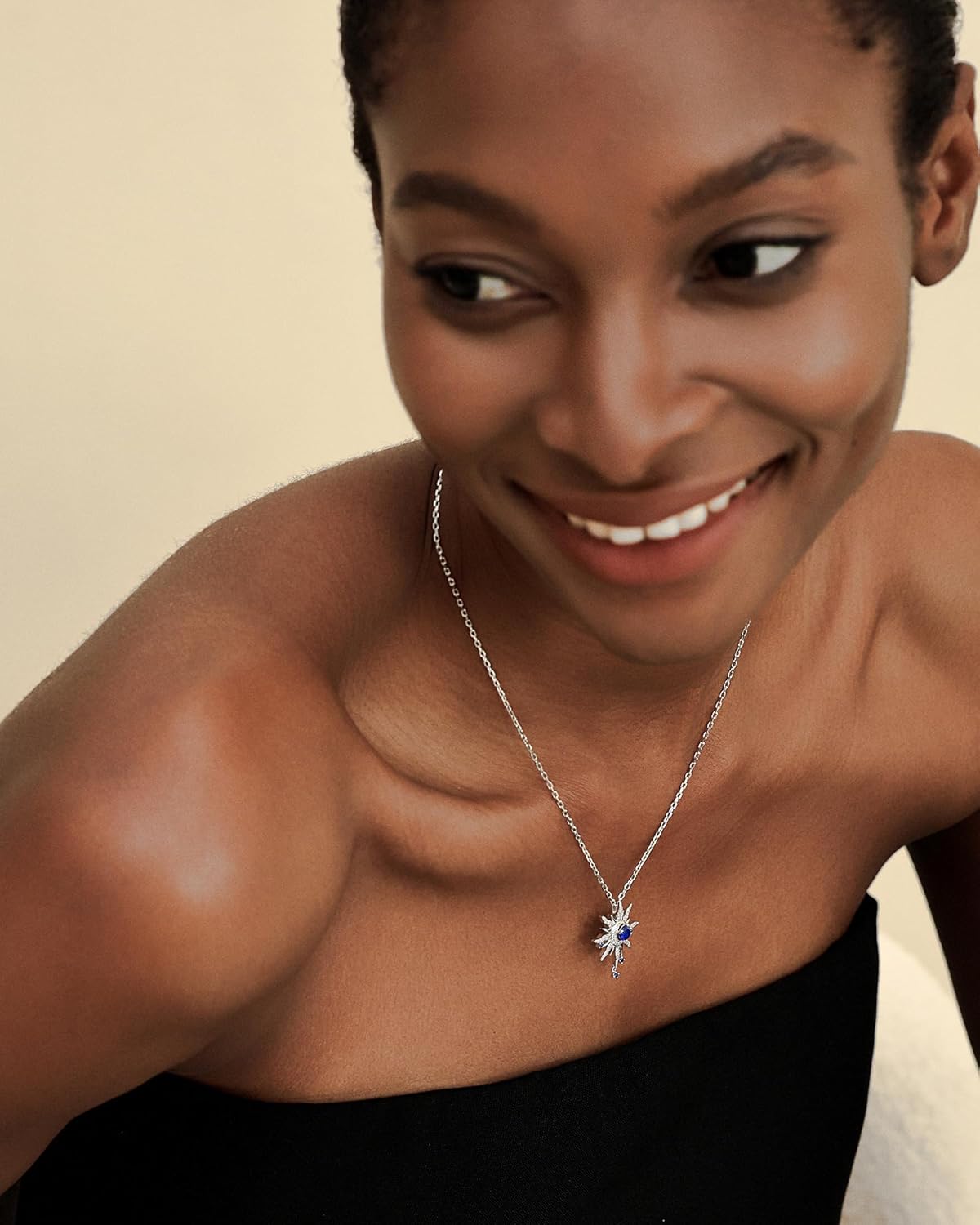 FANCIME Soluna Nexus Necklace for Women Sterling Silver Moon Jewelry Sun Pendant Fine Jewelry Gemstone Birthday Mothers Day Gifts for Wife - Image 6