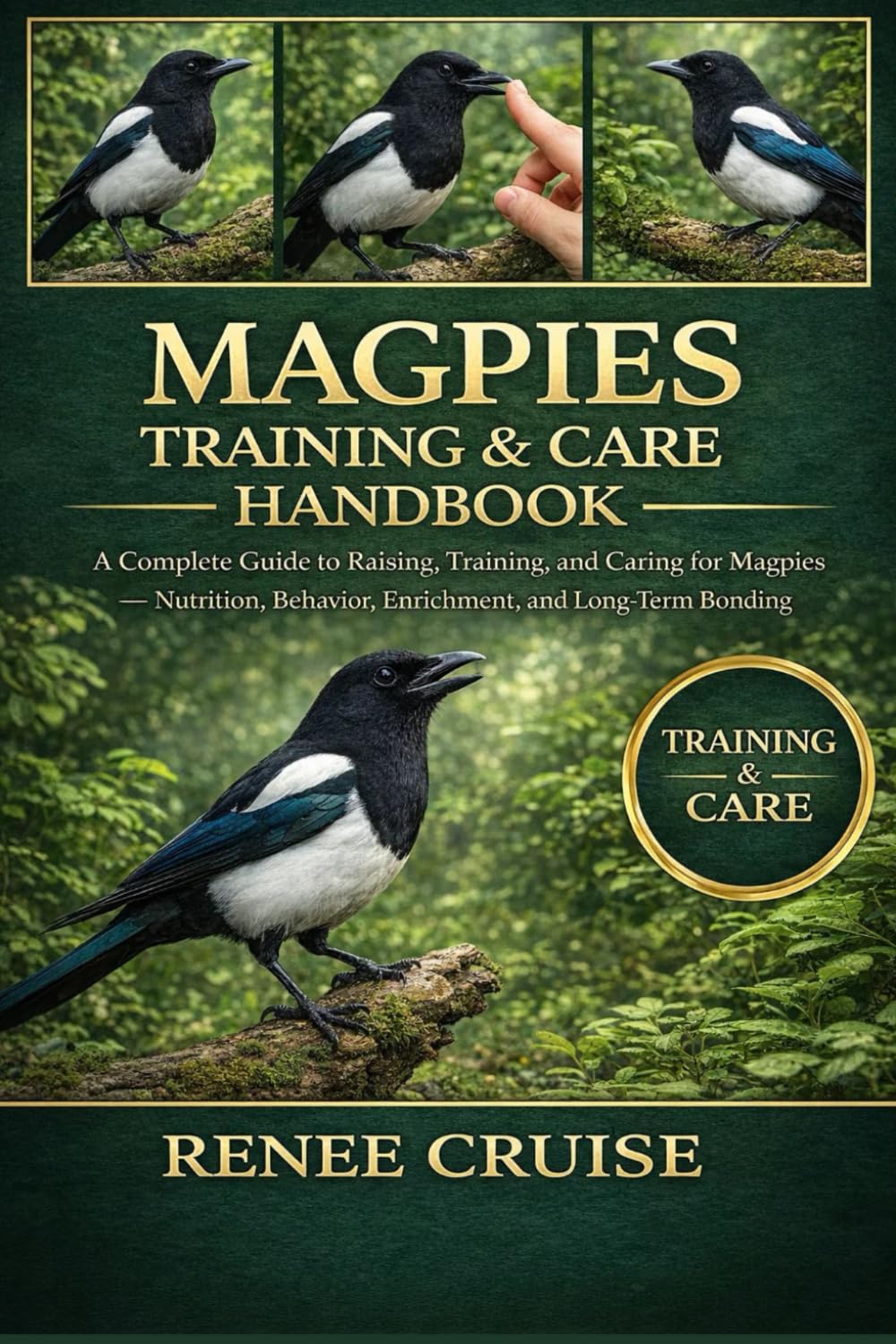MAGPIES TRAINING & CARE HANDBOOK: A Complete Guide to Raising, Training, and Caring for Magpies — Nutrition, Behavior, Enrichment, and Long-Term Bonding.