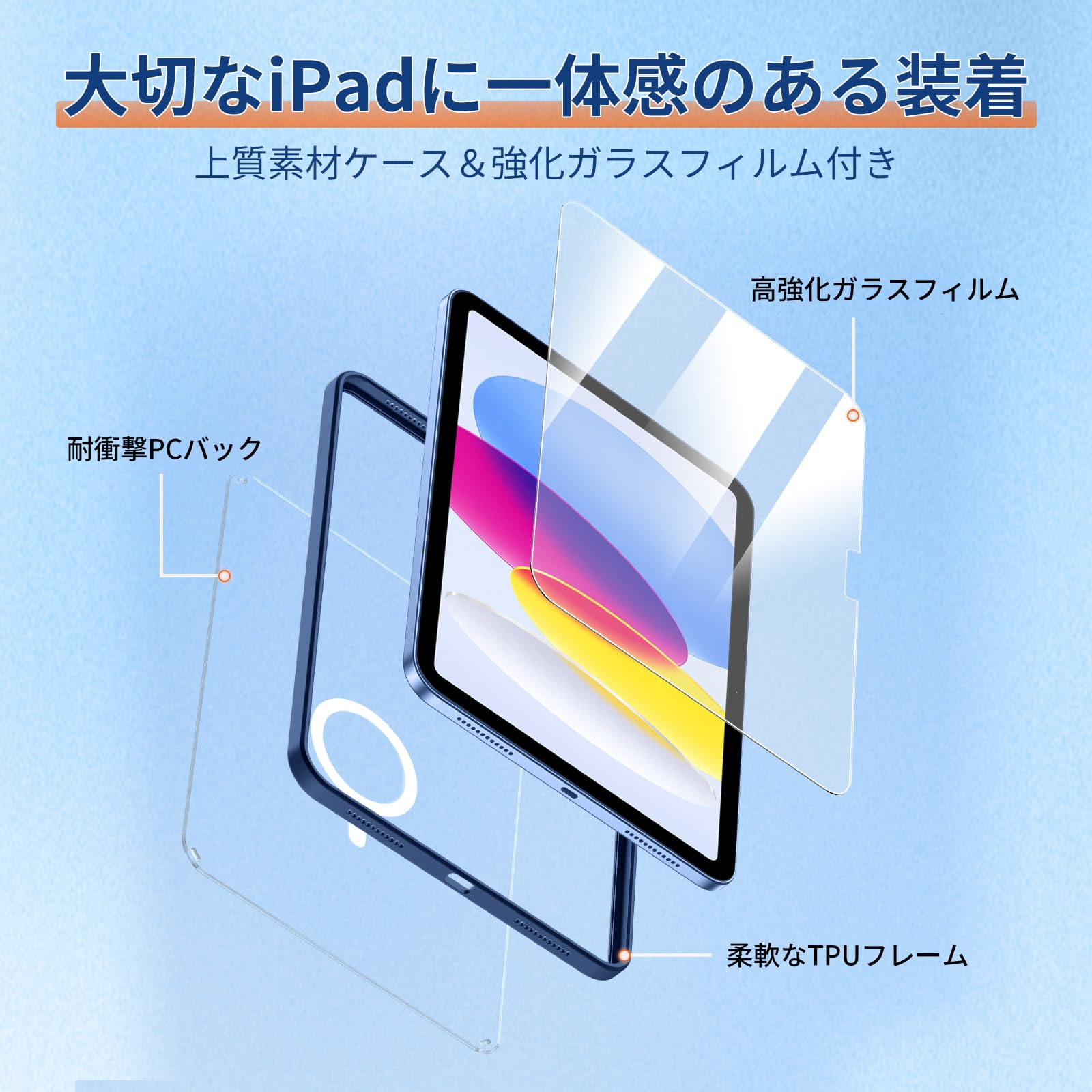 Amazon.co.jp: Maledan【3点セット】対応iPad a16 ケース 11世代 11