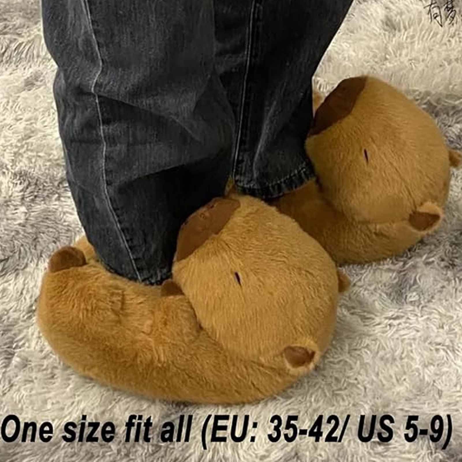 Holdes Pantofole Da Donna Uomo, Pantofole Capibara, Pantofole Pelose Pelose, Pantofole Divertenti Antiscivolo Pelose, Scarpe Da Camera Morbide E