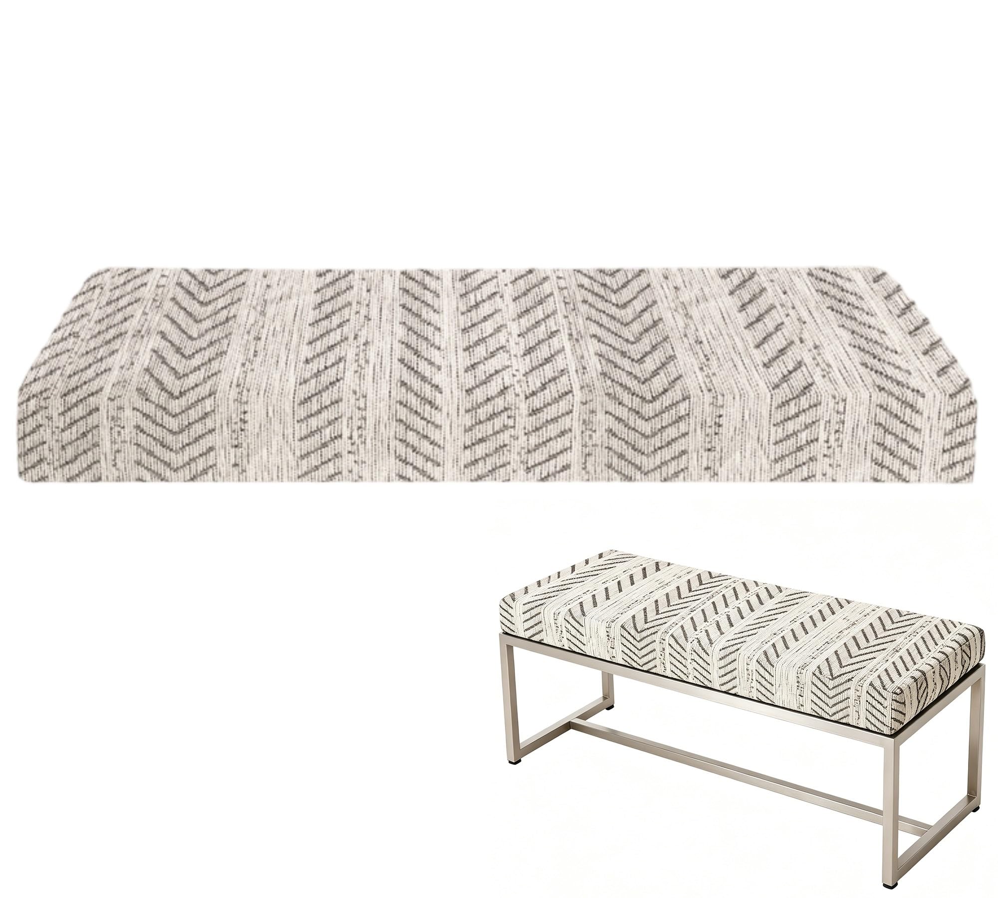 Coussin de banc premium de 5cm d'épaisseur pour grand mobilier de jardin en bois