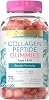 Collagen Peptide Gummies | Strawberry Flavor Beauty Supplement | Hydrolyzed Collagen for Women & Men | Type 1 & 3 | Non-GMO, Gluten Free