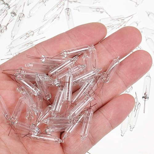 Vista 41 de Mudder 200 unidades de 2.5 V Navidad 50/100/150/200 unidades de mini luces incandescentes de alambre de repuesto bombillas de repuesto