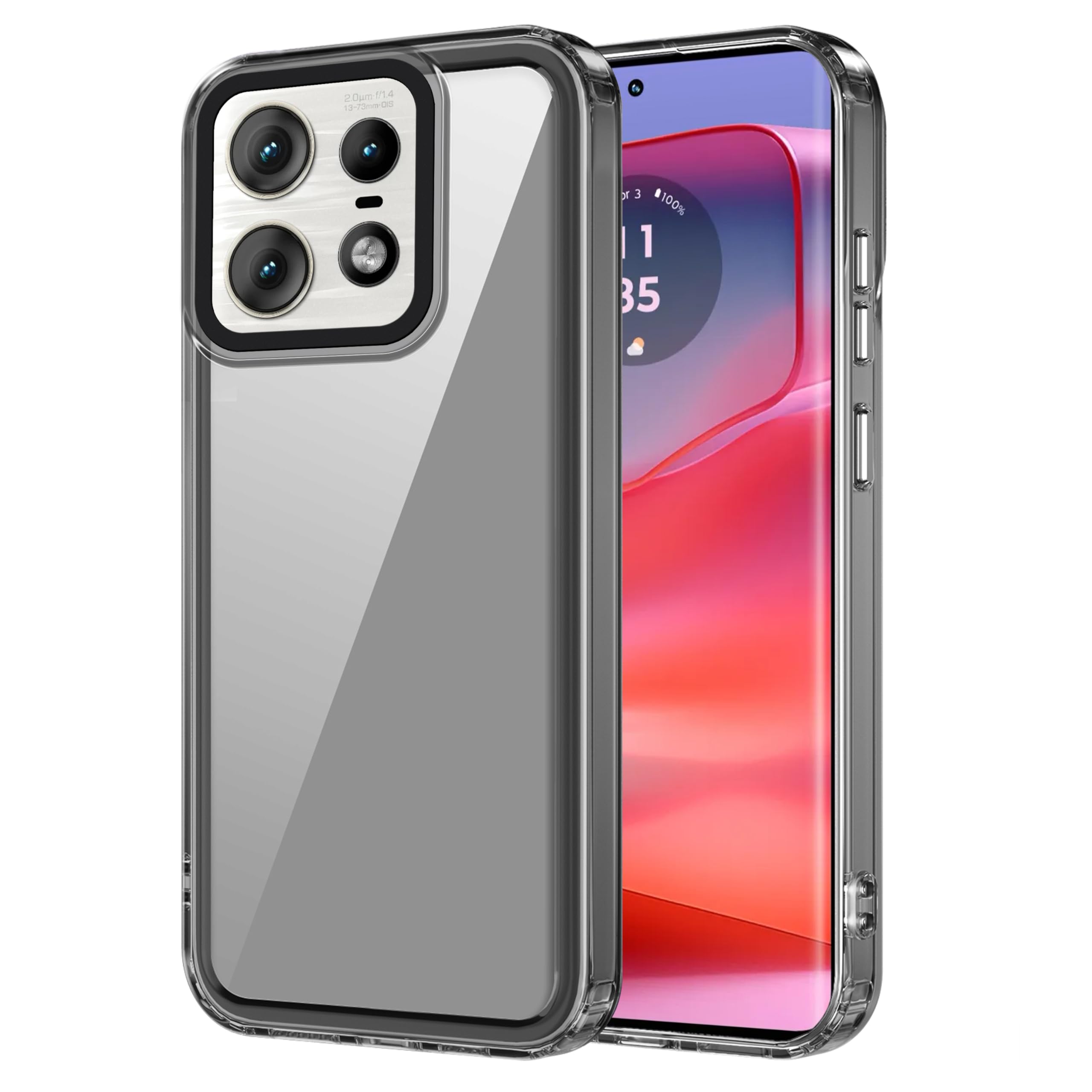 Amazon Basics Back Case Cover for Motorola Edge 50 Pro 5G (Polycarbonate, Thermoplastic Polyurethane_Translucent Black) (B0D2DKF6DR) Amazon Price History, Amazon Price Tracker