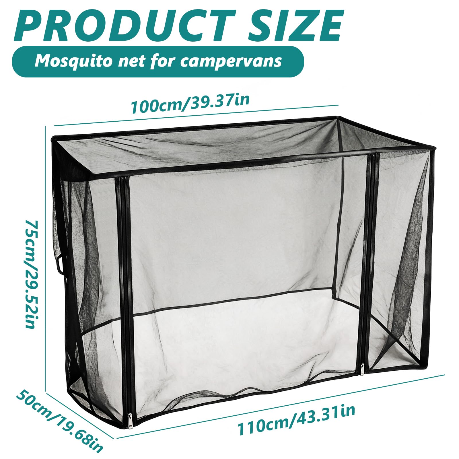 Mosquitera para Carretilla, Mosquitera para Carro Bebe Universal para Paseos, Excursiones de Acampada y Picnics(110 x 75 x 51cm)