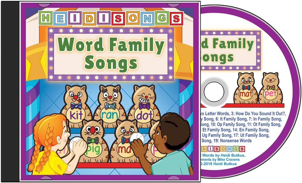 Sound Blending Songs for Word Families CD