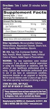 Natrol, Advanced Sleep Maximum Strength 10 mg Tablets, Melatonin, 60 Count