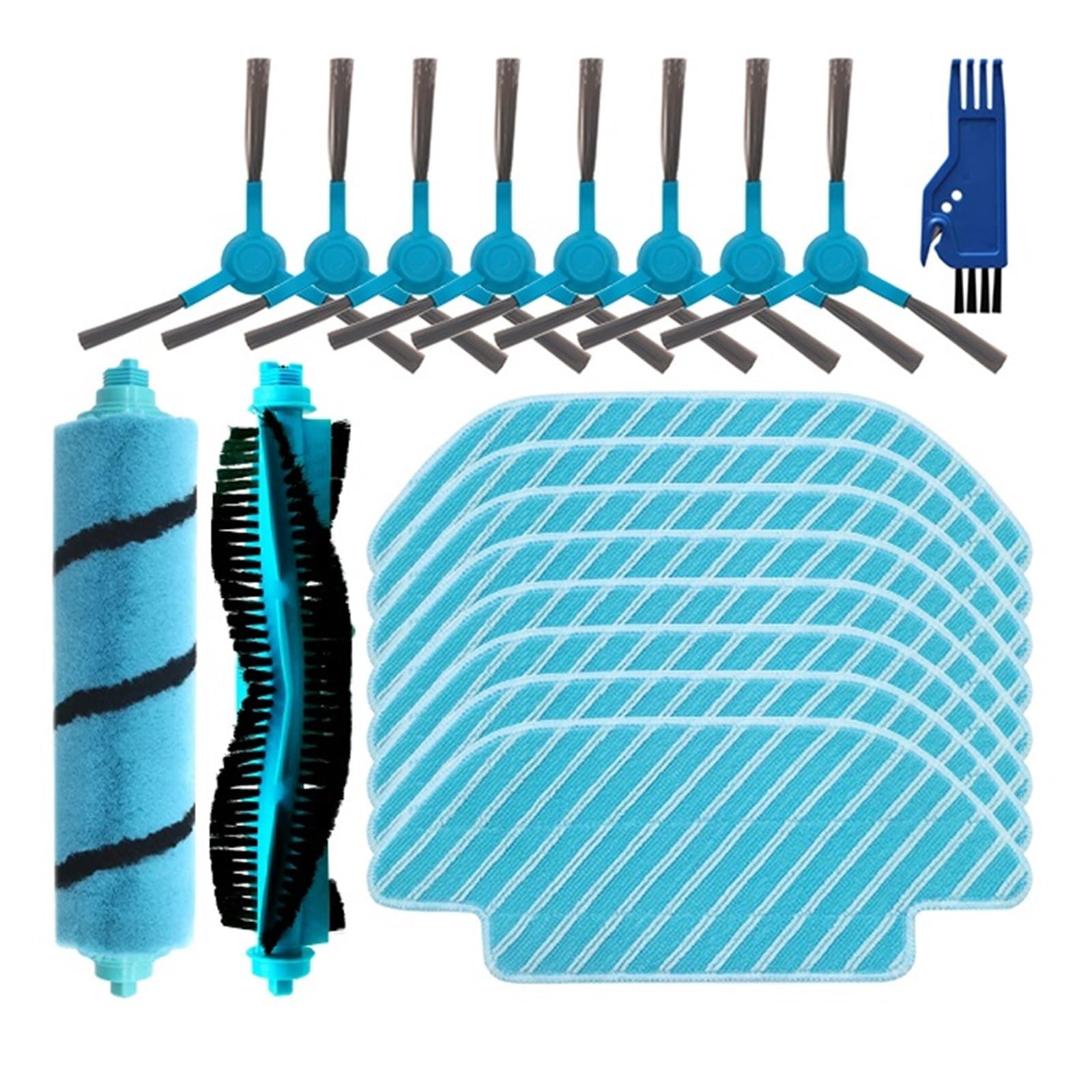 Kits de repuestos for robot barredor. Compatible for Robot aspirador Cecotec Conga 4090 4490 4690 5090 5490 6090, cepillo de rodillo lateral/suave, paño de mopa, trapos, accesorios de rueda ( Color :