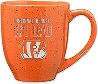 Vista 40 de Rico Industries NFL Football #1 Dad 16 oz Team Color Laser Engraved Ceramic Coffee Mug