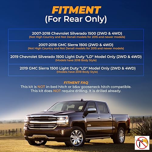 Miniatura 3 de Torque tr2430Air Primavera Suspensión Kit de repuesto para ride Rite 2430