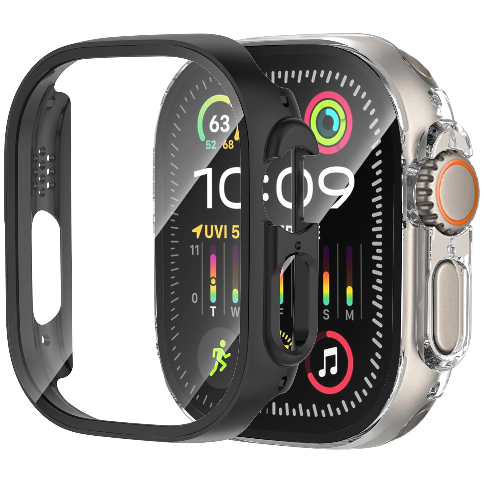 [2 Pack] Case Screen Protector Compatible with Apple Watch SE 3/2nd Gen/SE Series 6/5/4 40mm, Ultra-thin Full Coverage Protective Cover for iWatch 40 mm — view 17