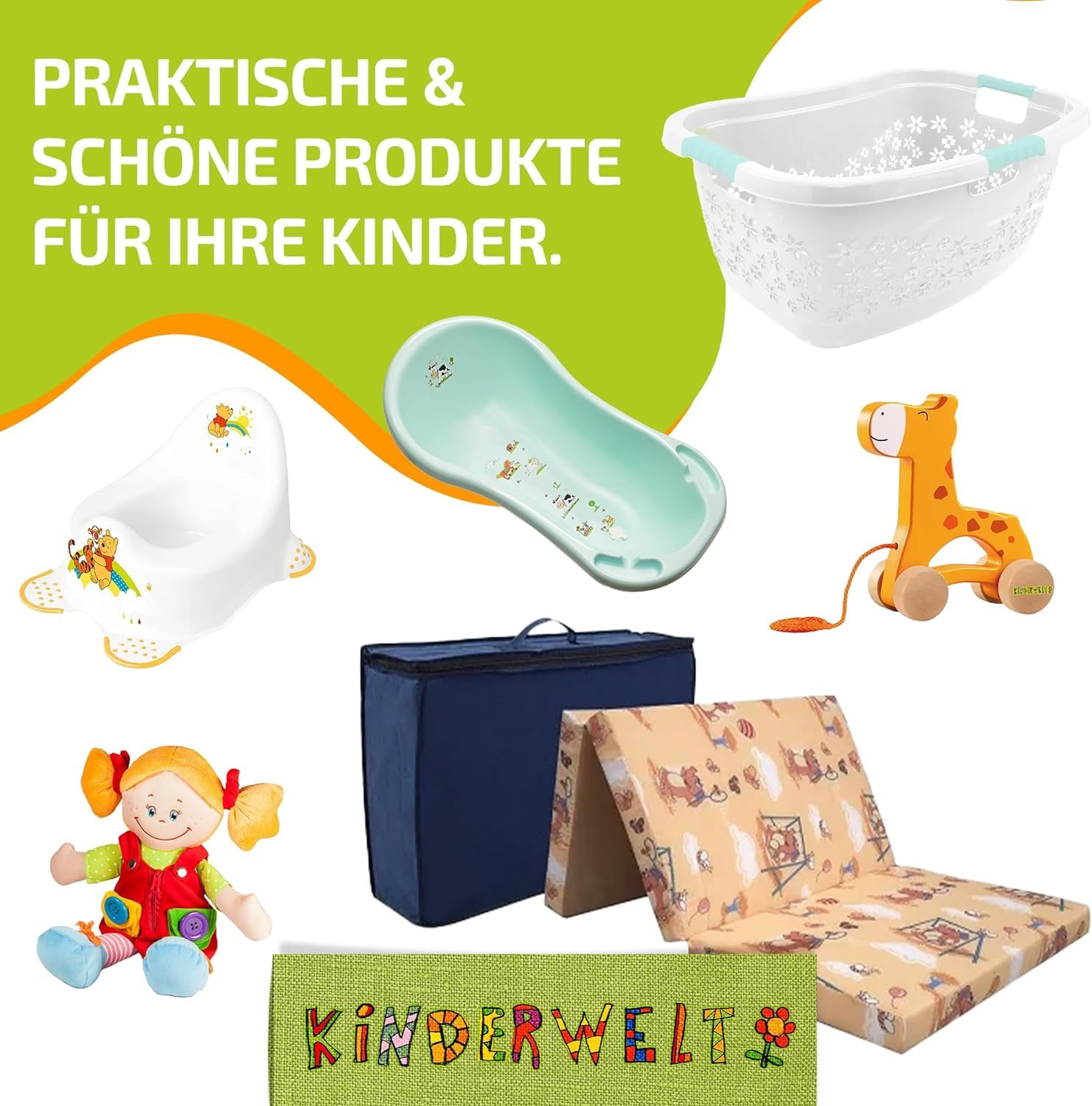 2er Set Z: Perla Premium Disney Winnie The Pooh Perla Blanco Kinder-Toilettensitz + Zweistufiger Taburete Escalón Reductor