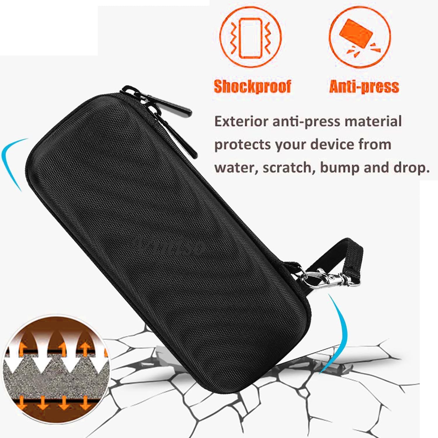 LinMei Hard Travel Case for Electric Trimmer & Shaver Compatible with One Blade QP2520, QP2530, QP2620, QP2630 - Waterproof, Durable and Compact Organizer