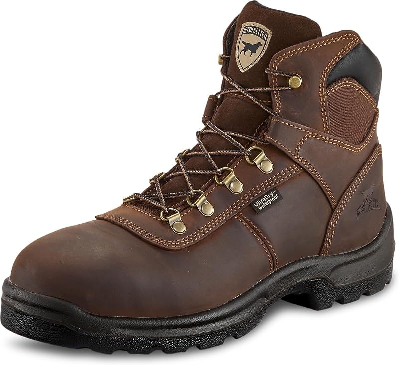Irish Setter, Ely, Men's, 6", Waterproof, Steel Safety Toe, Work Boot