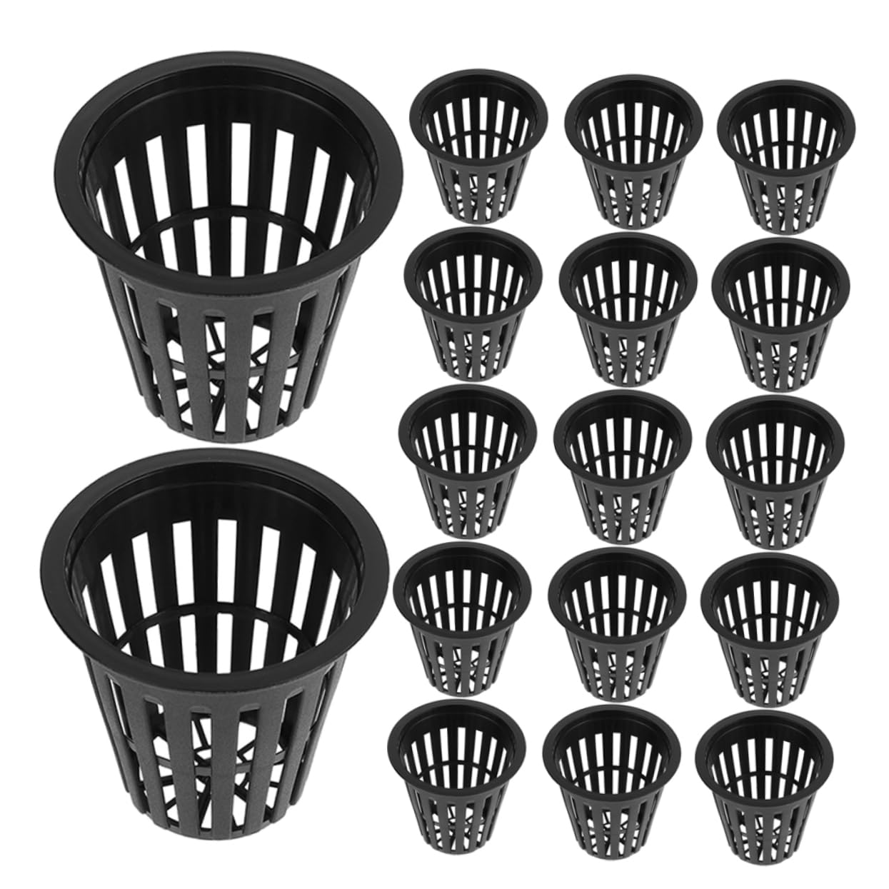 Abaodam 50Pcs Hydroponic Net Cups for Planting Durable Plastic Pots for Unsoiled Hydroponic Cultivation for Gardens Balconies and Flower Nurseries