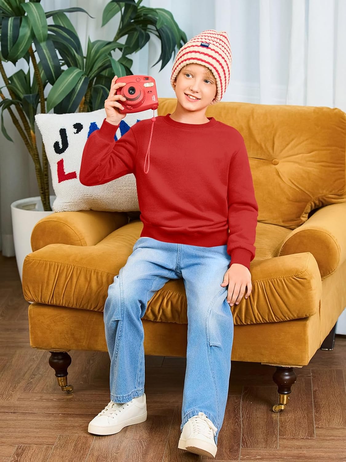 Haloumoning Boys Crewneck Pullover Sweatshirts Kids Youth Casual Long Sleeve Shirts 5-14 Years - Image 6