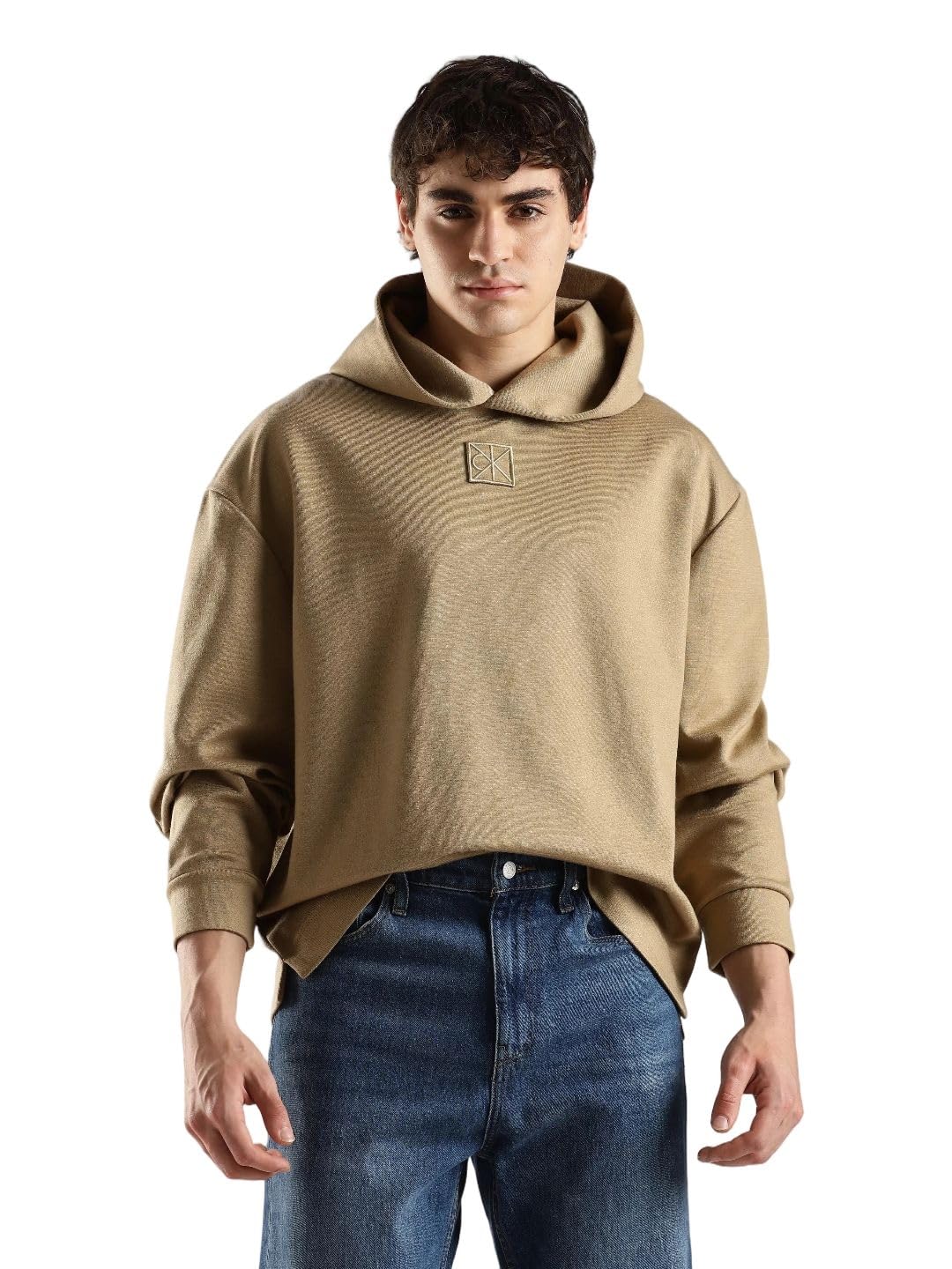 calvin klein jeans Solid Relaxed fit Polyester Sweatshirt-picture-33