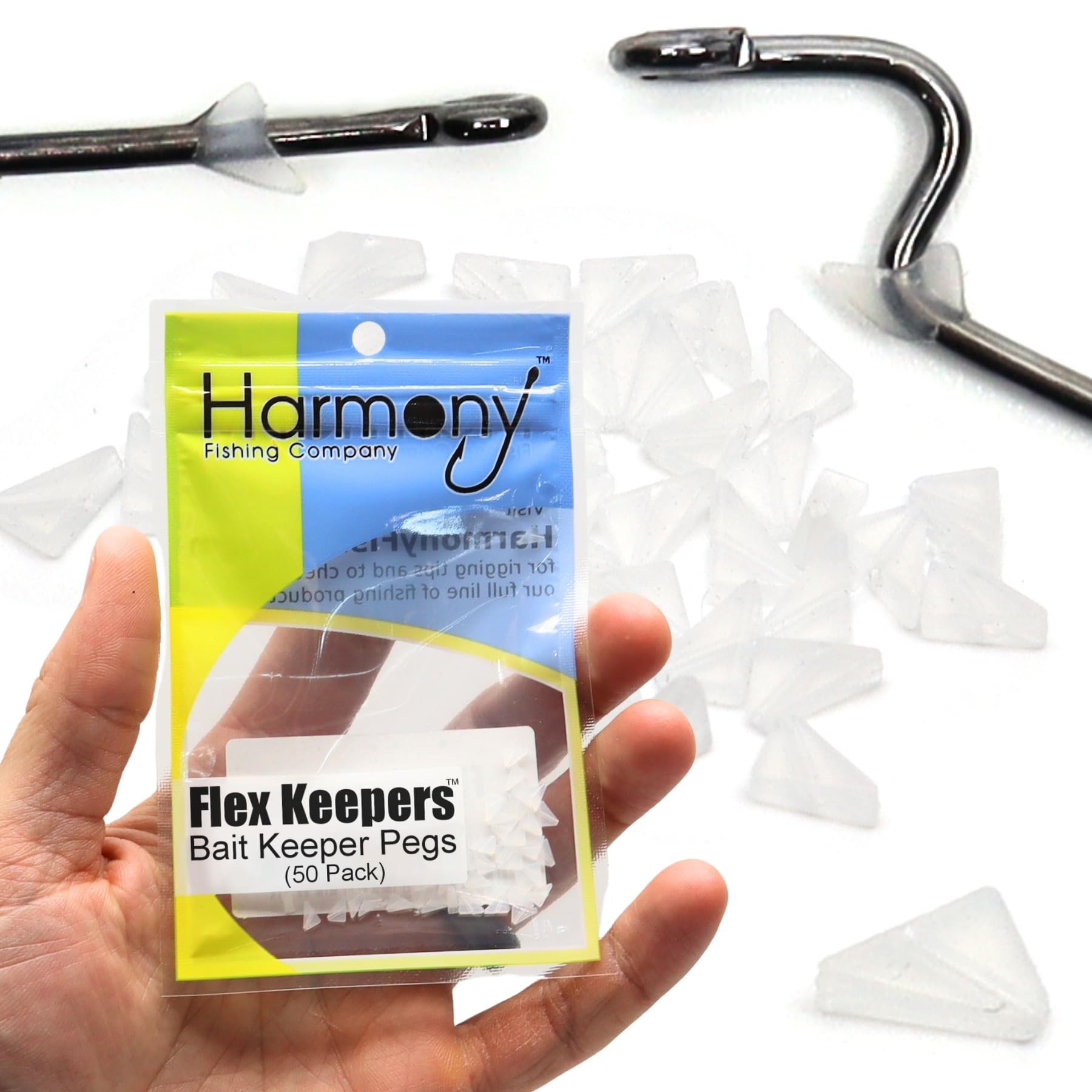 Harmony Fishing – Flex Keepers (50 Pack) – Adjustable Bait Keepers for Bass Fishing Hooks : Sports & Outdoors