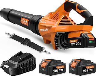 Leaf Blower Cordless, New Upgraded 1200W Brushless Motor Leaf Blower, 700CFM 200MPH with 3 Speed Modes, 160Mins Max Runtime, Handheld Electric Blower for Lawn Care, Yard, Dust & Snow (Orange)