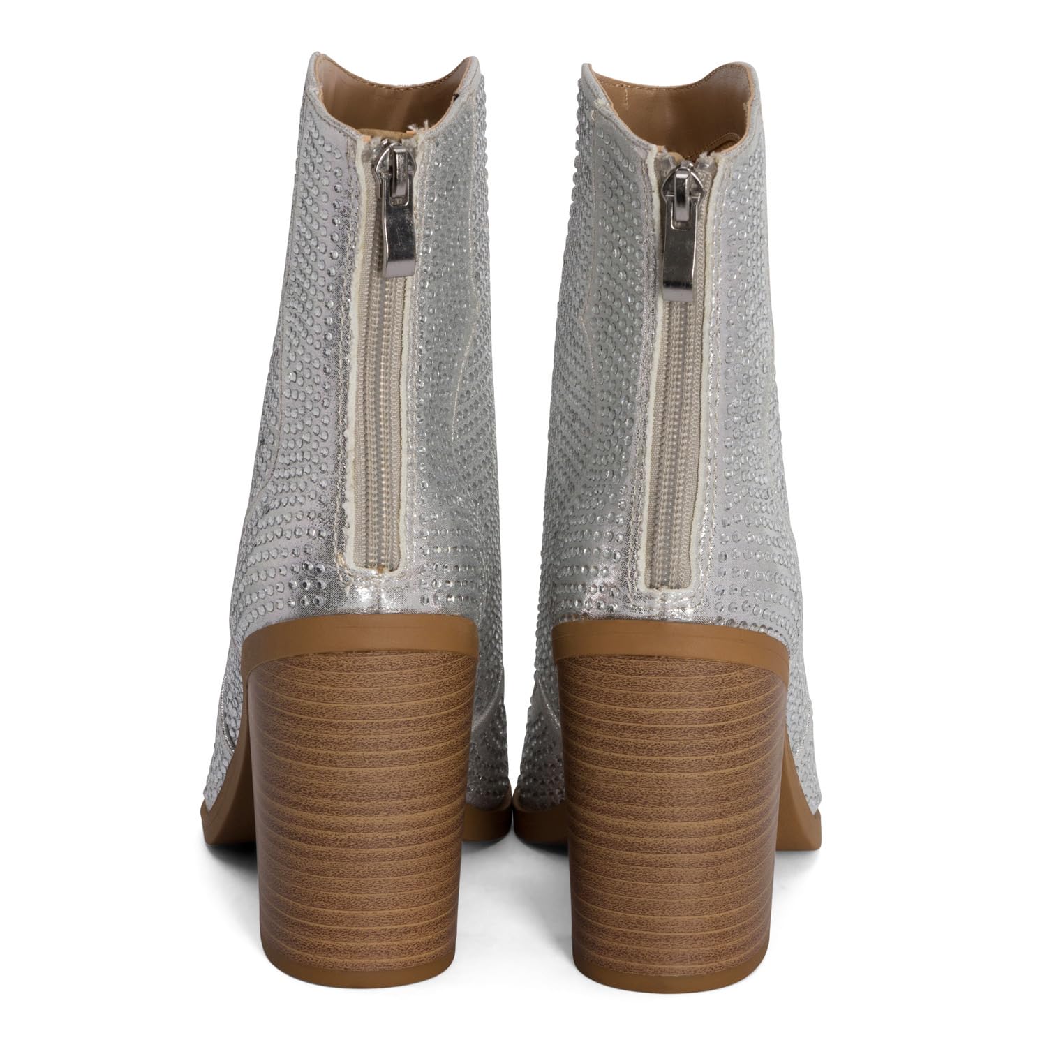 Chariot & Co Wyatt Silver Cowboy Boots for Women – Sparkly Rhinestone... - Produktbild 5