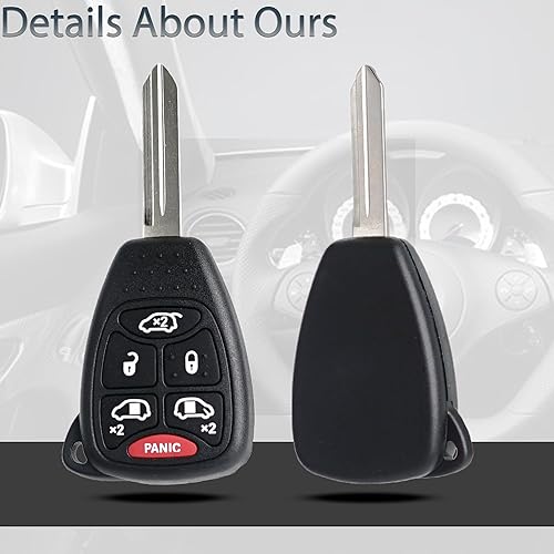 Miniatura 6 de Llavero de entrada sin llave compatible con Chrysler Town & Country Dodge Grand Caravan 2004 2005 2006 2007 Reemplazo de control remoto 05183683AA
