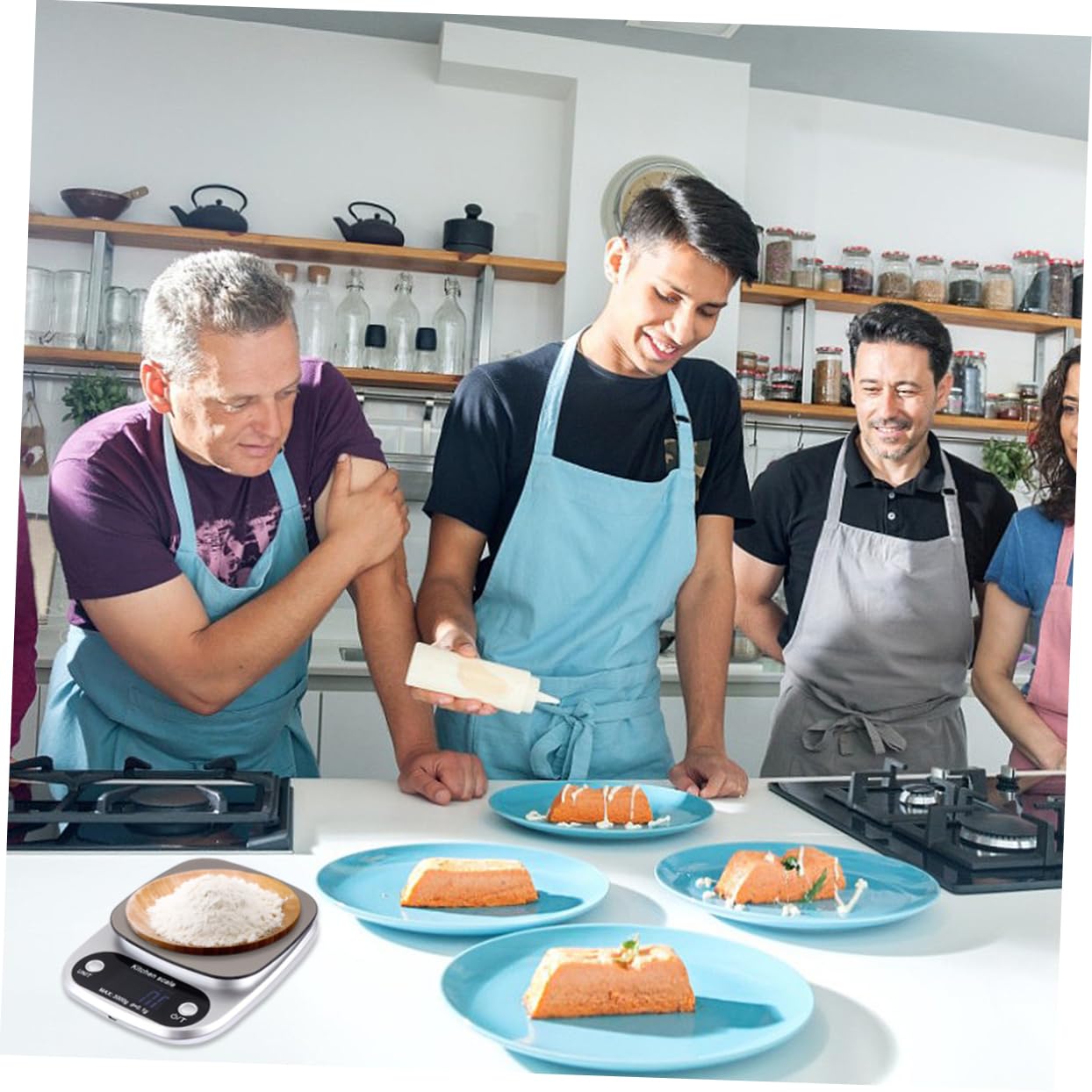 Báscula De Bolsillo Digital Acero Inoxidable Báscula De Cocina Precisión Práctica Recargable