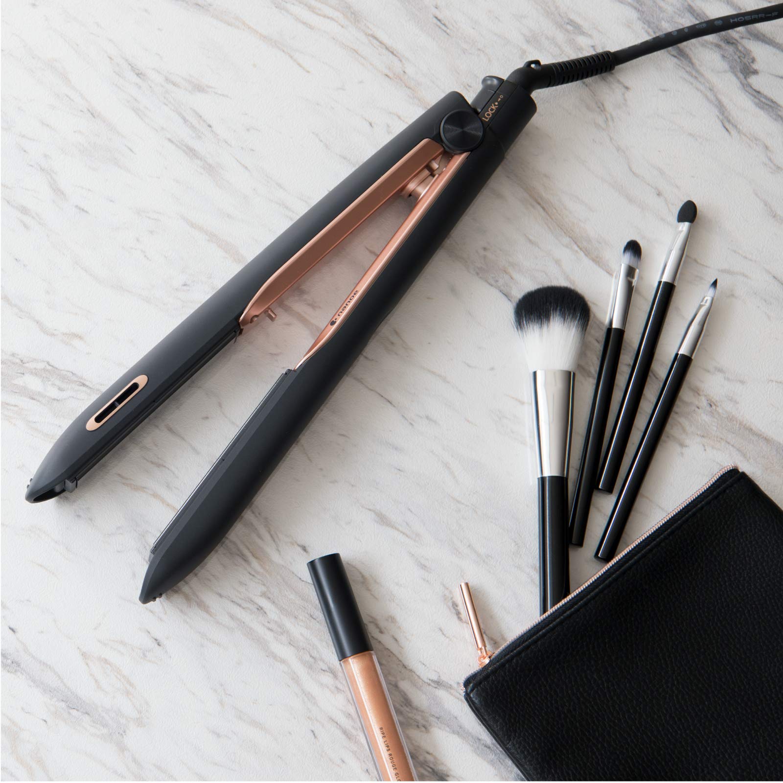 Panasonic EH-PHS9KK825 - Plancha de pelo profesional (iones con tecnología nanoe, inalámbrica, hidratación y cuidado del pelo, revestimiento cerámico, alisamiento profesional) Rosa