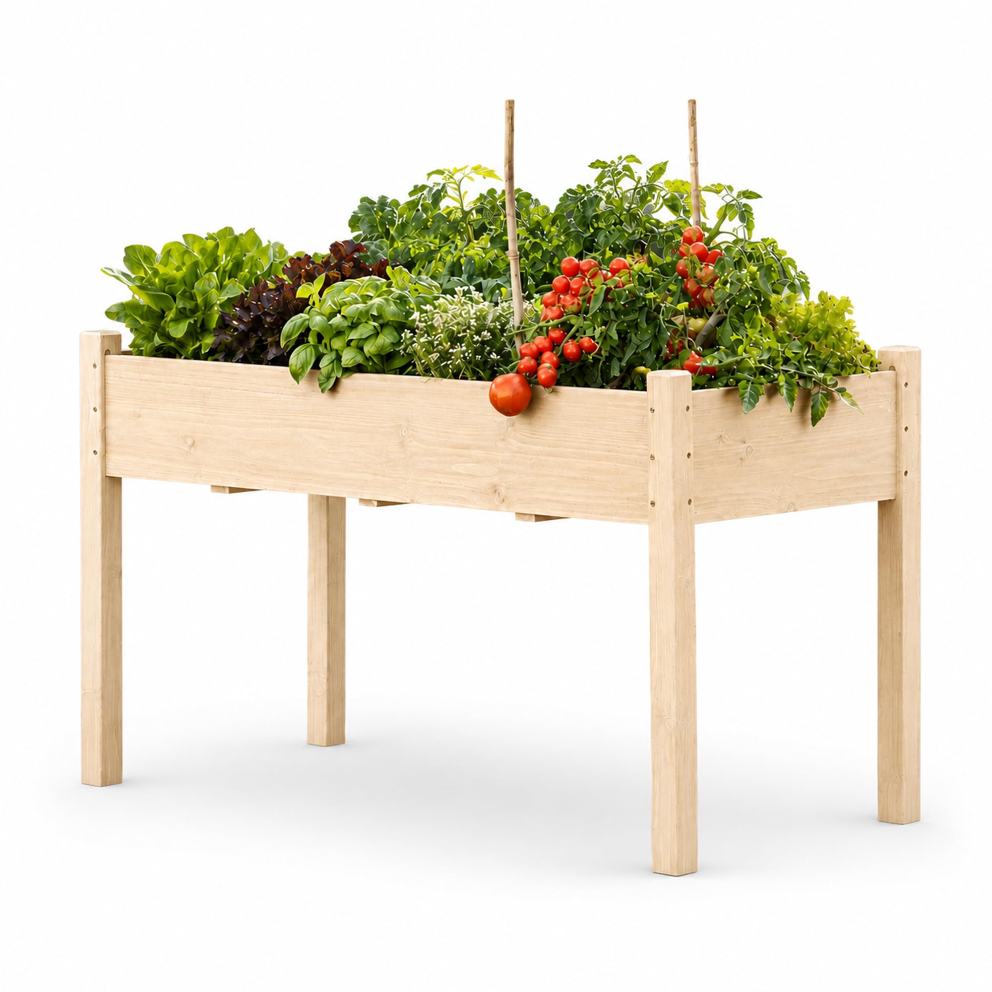 Fir Wood Raised Garden Bed - Tomato Planter -16