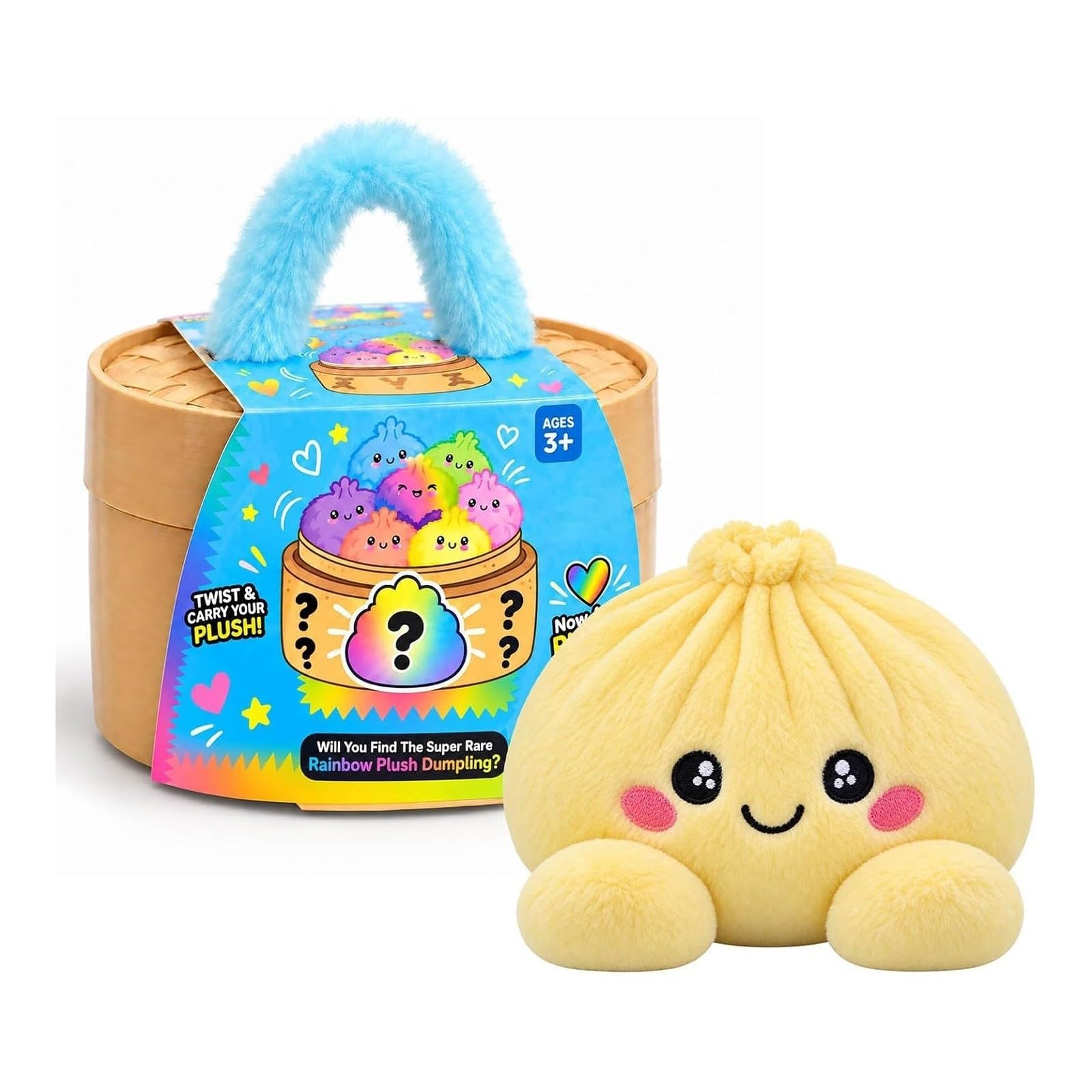 Squishy Dumpling Cute Plush Giant Dumpling Squishy Mystery Dumplings Christmas Halloween Dumplings Squishies Toys Large Rainbow Adult Fidget Buns Blind Box Toys