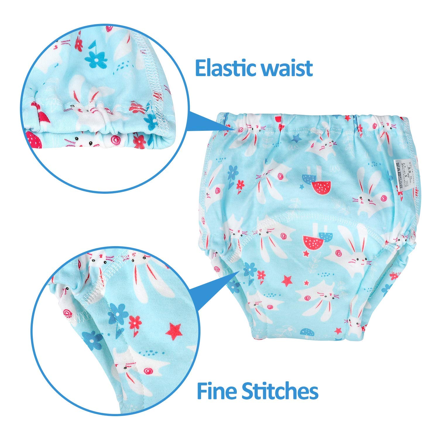 FLYISH DIRECT Culotte Apprentissage propreté, Culotte d'apprentissage Fille, Culotte d'apprentissage Enfant, Pantalon Apprentissage propreté Fille, 3 Ans