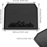 Vista 7 de Alfombrilla de salpicadero para accesorios Subaru Crosstrek 2012-2017, Forester 2014-2018, Impreza XV 2012-2016, almohadilla interior antideslizante