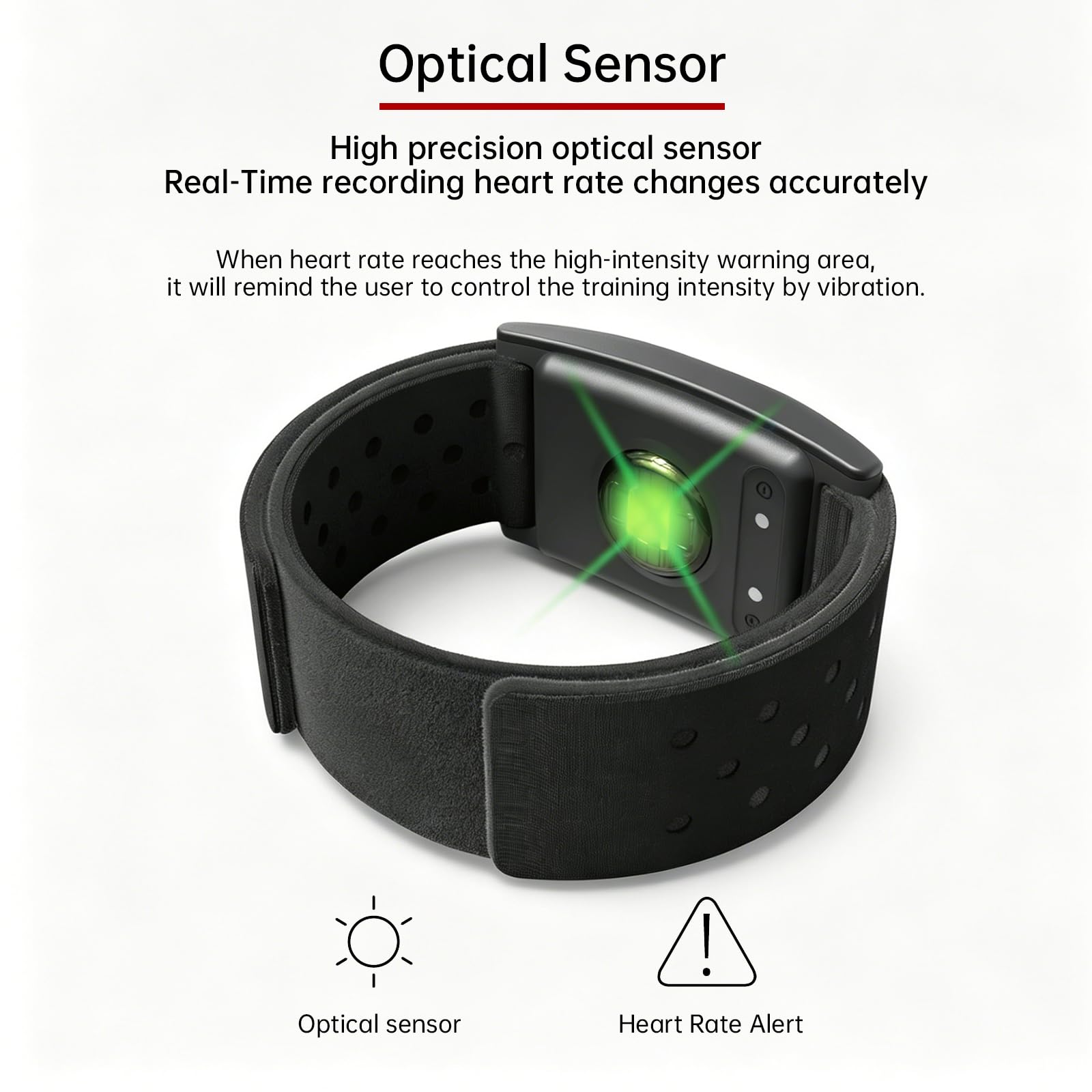 Brassard de Moniteur de fréquence Cardiaque HRM CHILEAF Capteur de fréquence Cardiaque Capteur HR IP67 Ant+ Bluetooth 60H Longue durée de Vie de la Batterie Compatible avec Polar Beat, Wahoo Fitness