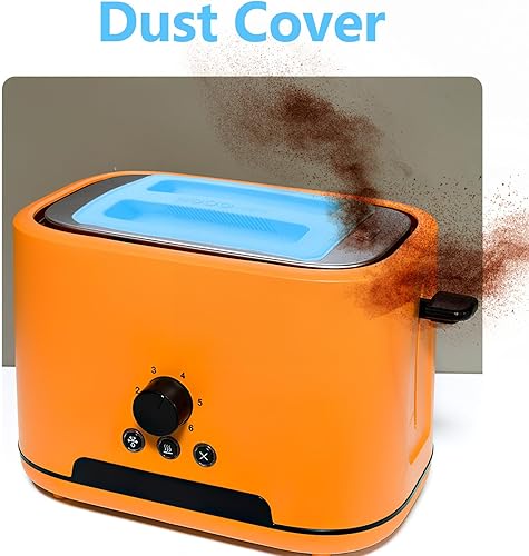 Miniatura 8 de Kichvoe Cubierta de tostadora portátil para parrilla portátil, tostadora retro, tostadora, horno, tostadora, máquina de pan automática, protector de