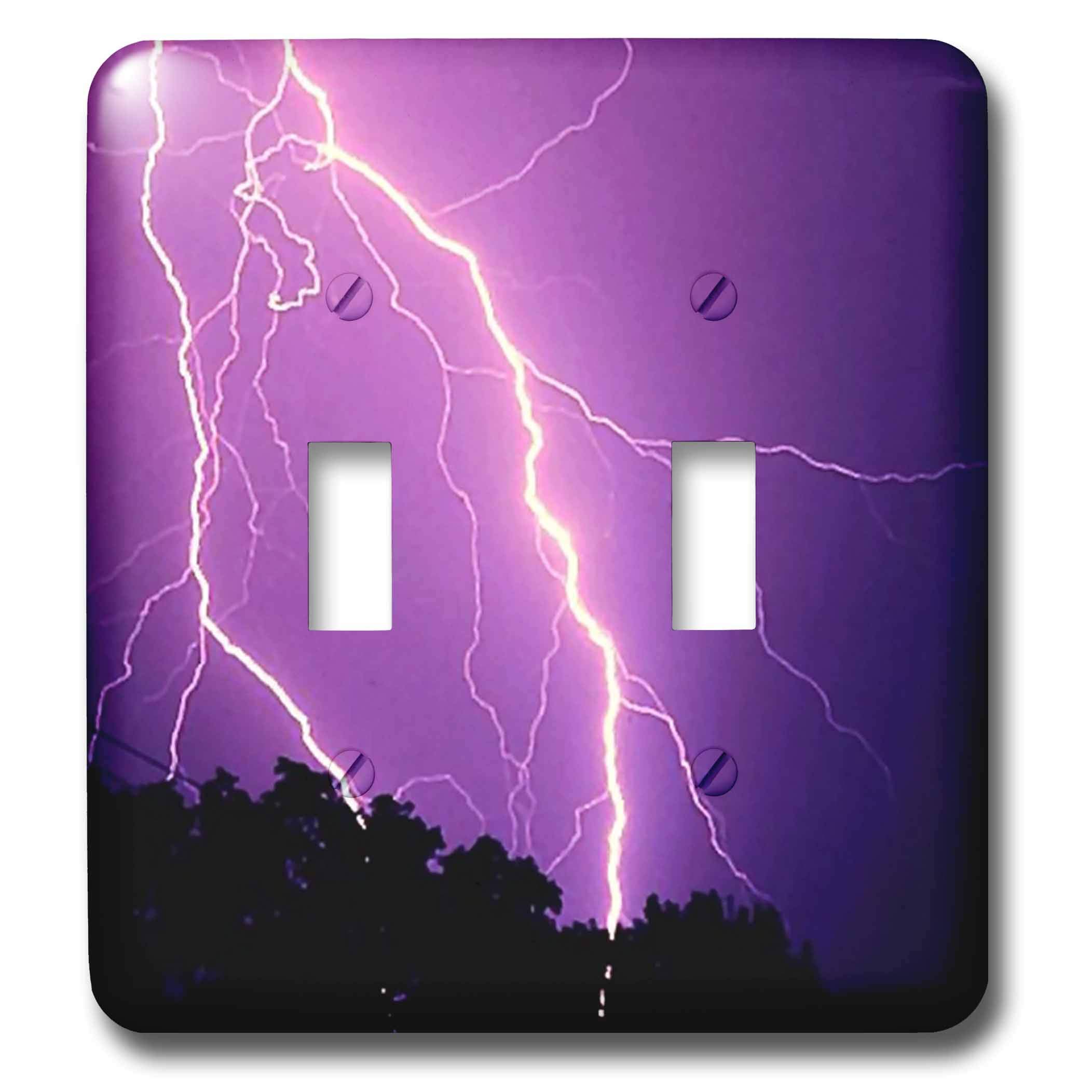 Purple Lightning interrupteur à baïonnette 3dRose LSP_44855_2 pour décoration murale
