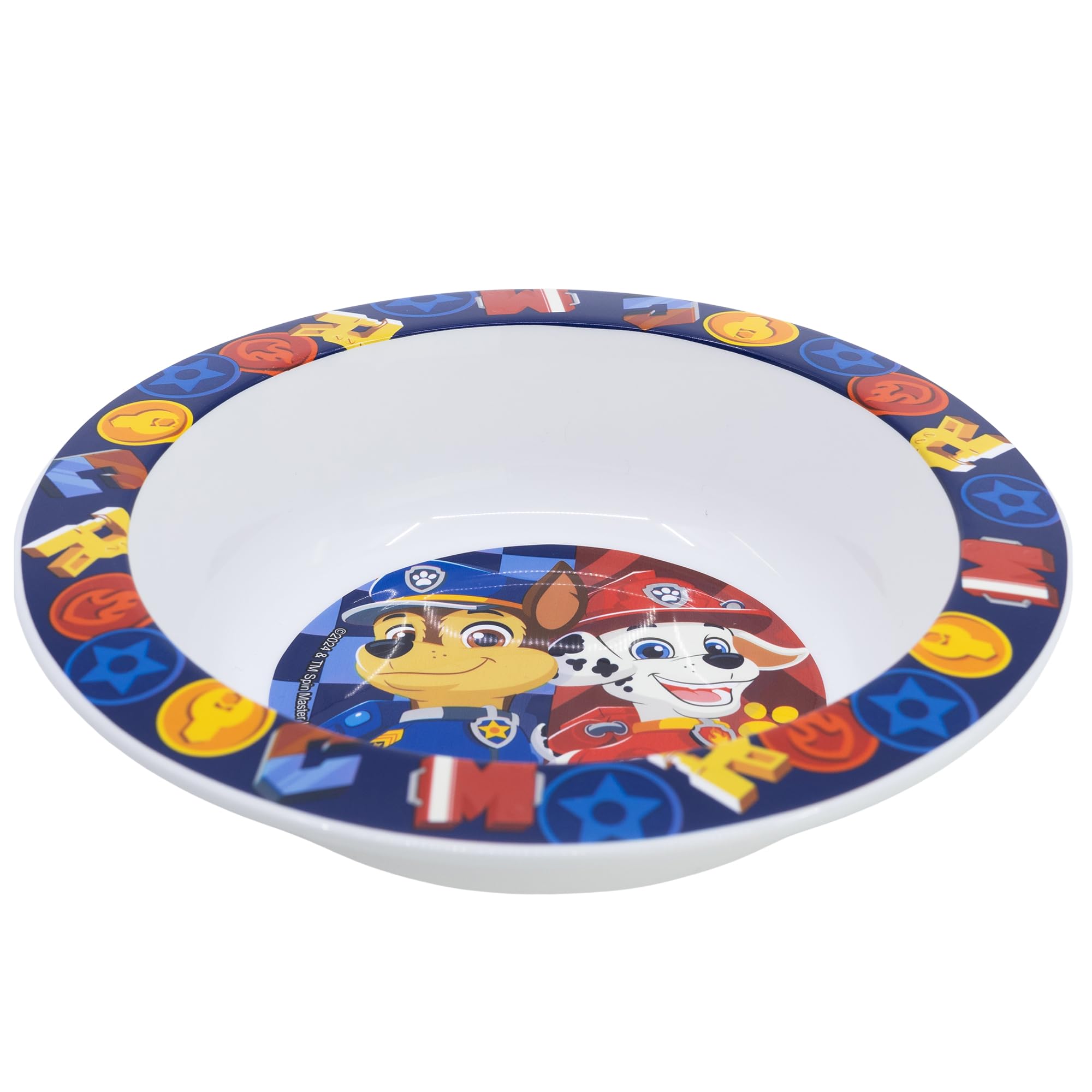 STOR Kids Bowl Paw Patrol 1024ml - Microwave Safe, BPA Free Plastic, Ergonomic Design for Children