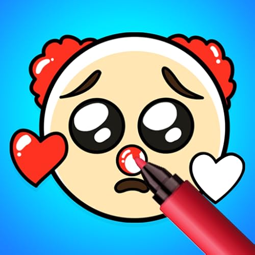 Coloring Paint Master Emoji ASMR: Color Page Painting Book Drawing ASMR Game