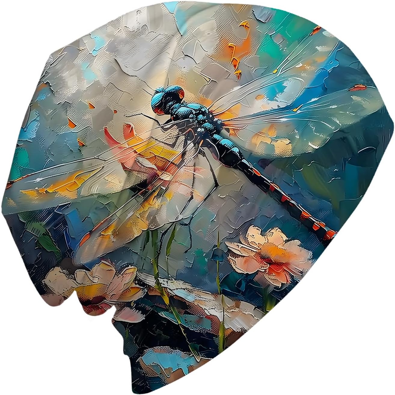 Colorful Stripe Womens Slouchy Beanie Cotton Chemo Caps Cancer Headwear Hats Turban Baggy Skull Sleep Scarf - Image 2