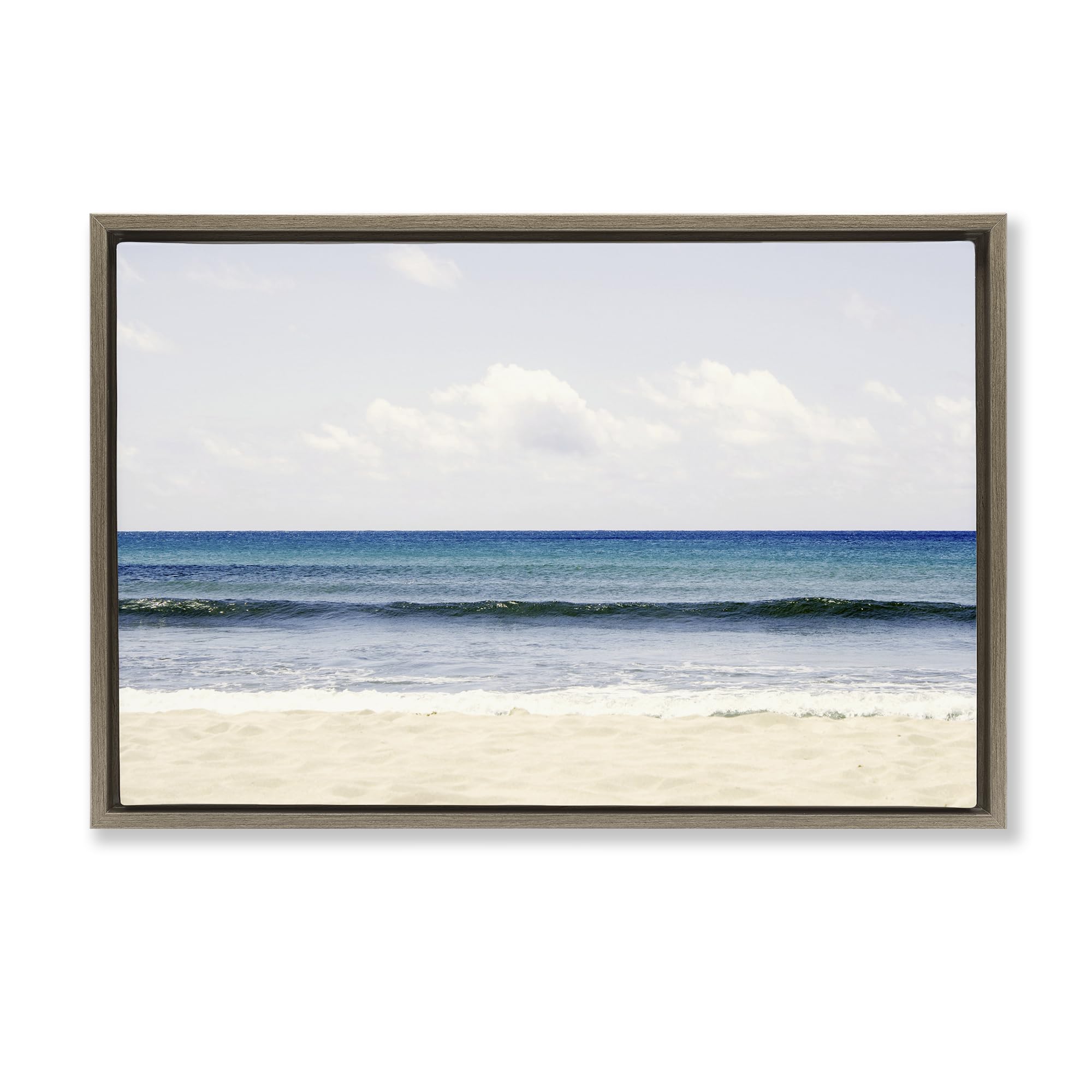 Stupell Industries Montalcino Elm (Textured) Coastal Seaside Escape Nautical, 20 X 30 Inch Canvas In Floater Frame